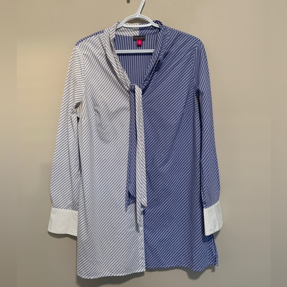 Vince Camuto Two Tone Striped Dress Shirt Button Down, size M - Picture 1 of 10